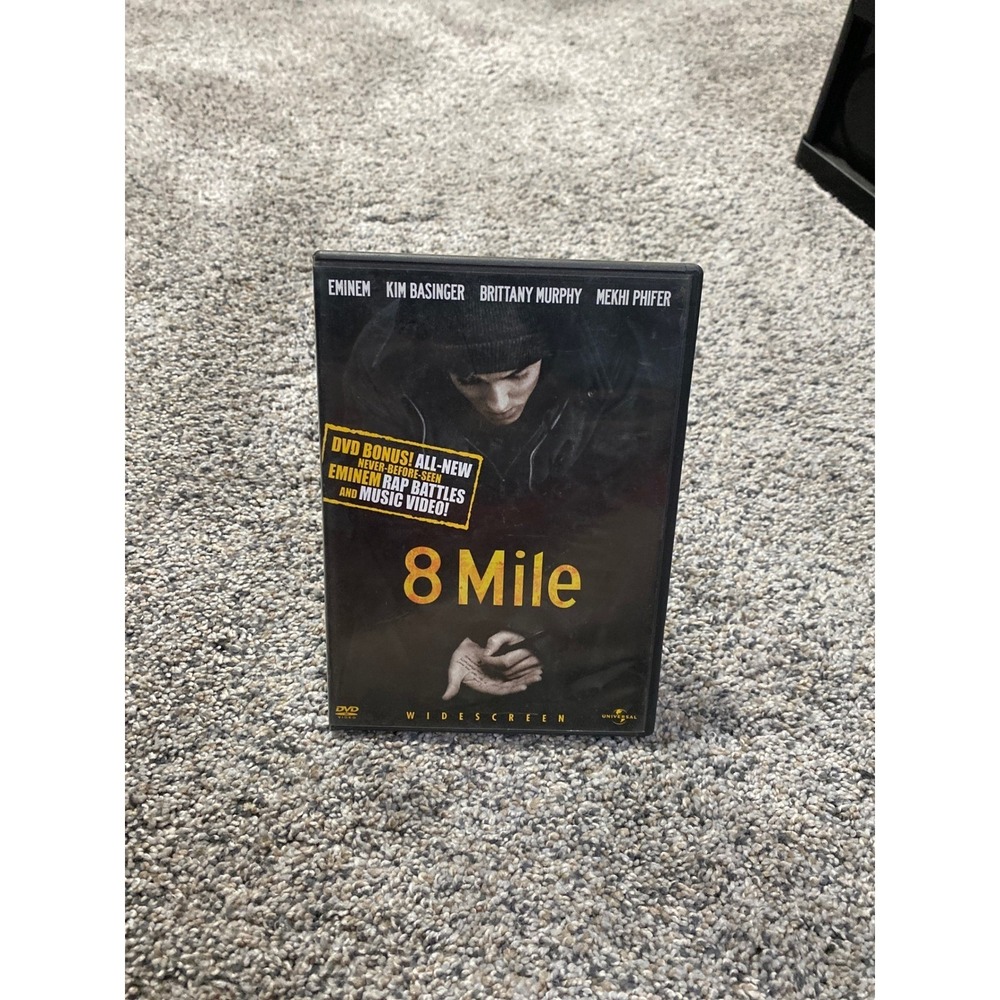 8 Mile DVD Widescreen Eminem Kim Basinger Brittany Murphy Rap Drama‎ Movie